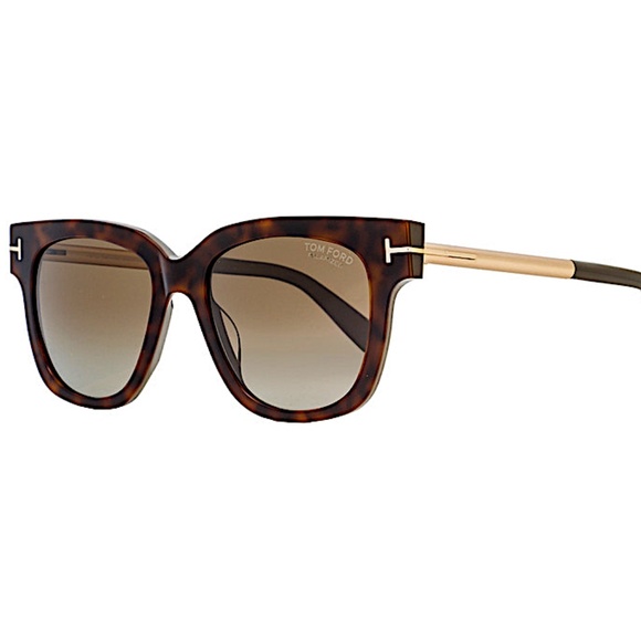 Tom Ford Square Sunglasses  Tracy 56H Havana Polarized 53mm - Picture 1 of 12